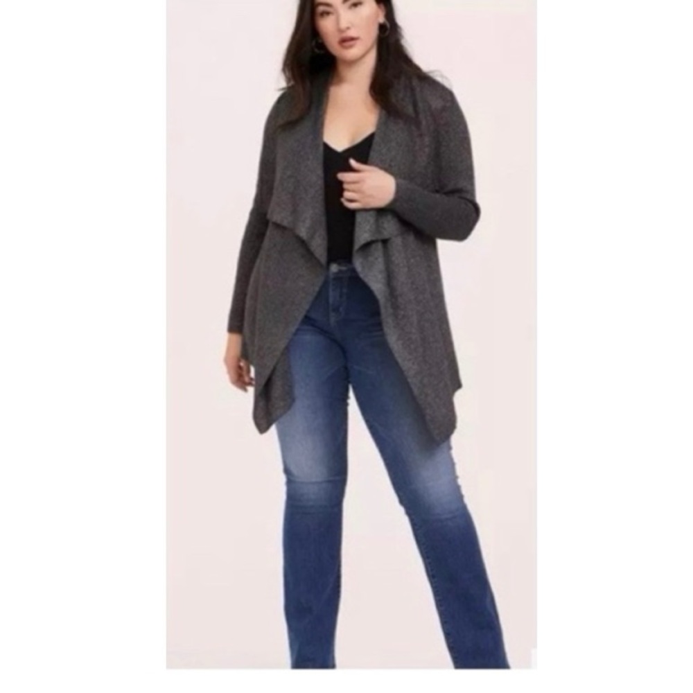 Torrid‎ Ribbed Shawl Collar Cardigan Sweater